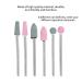6pcs Stainless Steel Nail Drill Bits Set - Professional Grinding Heads for Dead Skin Removal & Polishing - 5 Types Available - Buy Online on GoSupps.com