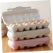 CHILDWEET 2pcs Anti-Collision Damage Chicken Food Trays Plastic Egg Cartons Pantry Egg Bins for re-usable Pink 30X11X6.5CM - Buy Online on GoSupps.com
