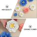 ORFOFE Wall Flower Sculpture 1Pc peony flower wall decoration home decoration Ceramic wall art Ceramic Flower Flower Wall White 7x7cm - Buy Online on GoSupps.com