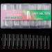 AJTUTUS 504x/Set Soft Gels Tips Press On Extra Long Full Cover Tips Clear Tips Ballerinas False s for Salons - Buy Online on GoSupps.com