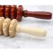 Massur en Bois - Maison Roue en Bois 9 Rouleaux | Outil de Massage Acupression pour Corps Dos paules Bras et Jambes - Livraison Internationale - Buy Online on GoSupps.com
