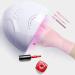 CURELIX Anti UV Gloves for Gel Nail Lamp - Professional Manicure Protection Gloves - UV Sun Protection for Women - Pink - Buy Online on GoSupps.com