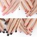 Ruarby Semi Cured Gels Nails Strips Pedicures Stickers Toe Nails Stickers Gels Nails Pedicures Strips Gels Nails Wraps UVS Light Need JZ98 - Buy Online on GoSupps.com