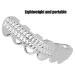 Ugly Fake Teeth Braces Prop Toy for Halloween & Easter - Silver Santa Claus Costume Accessory | International Shipping - Buy Online on GoSupps.com