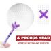 EAGLE WORK Plastic Golf Tees Pack of 50/100 - Durable & Stable 4 Prongs 3-1/4'' & 2-3/4'' - Reduces Friction & Side Spin - (50pcs) - Buy Online on GoSupps.com
