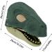 Fivetoo Raptor Face Cover - Movable Pine Latex Dinosaur Mask | Comfortable Breathable Dino Head Cover for Halloween | Multifuntional Green & Light Green Design - Buy Online on GoSupps.com