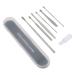 7pcs Stainless Steel Ear Cleaner Set - Earpick & Spiral Ear Wax Remover Tools - Buy Online on GoSupps.com