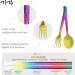 TiTo Titanium Colorful Lightweight Camping Utensil Spork Set for Backpacking Hiking Outdoors - Buy Online on GoSupps.com