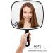 OMIRO Extra Large Black Handheld Mirror with Handle - 12.4L x 9W X-Large - Buy Online on GoSupps.com