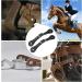 Zerodis Handmade Leather Equestrian Spur Straps - 1 Pair | Black Cowboy Outfit Boots - Buy Online on GoSupps.com