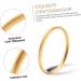 CALLARON 2 Pcs Birthday Present Miss Simple 7X0.8CM Golden - Buy Online on GoSupps.com