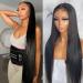 Ossilee 18 inch Straight Lace Front Wig 10A Brazilian Virgin Human Hair 180% Density HD Transparent Lace Frontal Wig for Black Women - Pre Plucked with Baby Hair - Glueless Natural Hairline - 13x4 - Buy Online on GoSupps.com