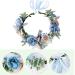 Buy Kemelo Boho Beach Wreath Headband | Blue Flower Crown Halo Garland | Women's Headwear for International Shipping - Buy Online on GoSupps.com