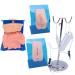 Urethral Catheterization Medical Healthcare Model Female and Male Manikin Teaching Basic Care Simulation Medical Practice Teaching Model with Enema Model