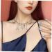 Holibanna Silver Dainty Necklace 1pc Star Moon Necklace Decor Rhinestone Necklace for Women Exquisite Girl Necklace - Buy Online on GoSupps.com