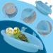 3E Pet Bird Baths with Mirror - Parrot Birdbath Shower Accessories for Small Parrots, Parakeets, and Canaries (2 pc) Blue - Buy Online on GoSupps.com