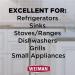 Weiman Stainless Steel Wipes - Large Microfiber Cloth for Appliances - Removes Fingerprints, Residue, Water Marks, and Grease - Ideal for Refrigerators, Dishwashers, Ovens, Grills - Packaging May Vary - Buy Online on GoSupps.com