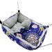 Blue 2 in 1 Little Bean Rat Hammock | Soft Hanging Guinea Pig Bed for Small Animals - Buy Online on GoSupps.com