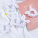 Mrriyai White Hair Tie Scrunch - 8 Elastic Ponytail Holders for Women & Girls | Stylish Hair Accessories - Buy Online on GoSupps.com