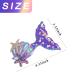 Mermaid Hair Pins Set - Reversible Fish Tail Clips, Starfish Shell Barrettes | Purple Glitter Hair Accessories for Girls & Women - 2 PCS - Buy Online on GoSupps.com