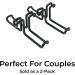 Metal Shoe Rack for Peloton Bike - Holds 2 Pairs of Shoes - Compatible with Peloton Bike (Not Bike+) - 2-Pack - Buy Online on GoSupps.com