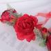 Wiwpar Red Rose Floral Crown Headband for Women - Adjustable Flower Hair Wreath Garland - Buy Online on GoSupps.com