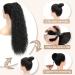 AFNOTE 24 Long Curly Drawstring Ponytail Extension - Synthetic Heat Resistant Fake Ponytail for Women (Black) - Buy Online on GoSupps.com