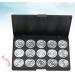 SOESFOUFU 15 Empty Eyeshadow Palette Empty Eyeshadow Case Empty Cosmetic Travel Cosmetic Case Silver - Buy Online on GoSupps.com