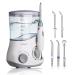 Water Flosser 600ml Dental Oral Irrigator Teeth Cleaner for Personal Braces Care Teeth Cleaning, 6 Multifunctional Jet Tips and 10 Adjustable Water Pressure Perfect for Family