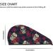Hair Towel Wrap - Quick Drying Turban with Button | Roses Skulls Design | Perfect for All Hair Types - Buy Online on GoSupps.com