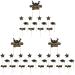 jojofuny 39 Pcs Insert Card Grad Cupcake Toppers Cake Decoration Party Supplies Grad Party Cupcake Toppers Graduation Cap Graduation Fruit Pick Decorative Topper Set The Paper Toothpick Blackx3pcs 20X14.5X0.1CMx3pcs