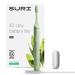 SURI Sustainable Sonic Toothbrush - Slim and Powerful Electric Toothbrush Recyclable Plant-Based Head 2 Modes IPX7 Waterproof Including Mirror-Mount and USB Charging Stand - Winter Fern Toothbrush Winter Fern