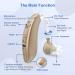 Rechargeable Noise Cancelling Hearing Aid for Seniors with Volume Control - Digital Hearing Assist Device for Adults - Brown - Buy Online on GoSupps.com