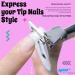 YNR 3 Way Acrylic Nail Clipper UV Gel False Fake Nail Tip Cutters Professional Salon Manciure & Pedicure Nail Art Tool (Silver) - Buy Online on GoSupps.com