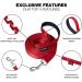 Loutep 3m (10ft) Red Dog Training Lead - Durable Nylon Long Line Leash with Padded Handle & Heavy-Duty Swivel Hook for Obedience - Buy Online on GoSupps.com