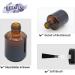 Agidea 6PCS Empty Nail Polish Bottles Amber 15ML/0.5 oz - Refillable Dark Glass Bottles with Brush & Mixing Balls for DIY Nail Polish - Brown - Buy Online on GoSupps.com