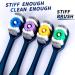 Set of 8 Hard Bristled Toothbrushes for Deeper Cleaning - Durable & Effective Dental Care - Buy Online on GoSupps.com