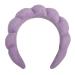 WFWJ Spa Headband for Women Headband for Washing Face Makeup Headband Skincare Headbands Sponge Spa Headband for Washing Face  Makeup Removal  Shower Skincare (Purple)