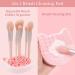 2 in 1 Cat-Shaped Makeup Brush Cleaner Mat & Organizer - Portable Pink Silicone Brush Washing Tool - Buy Online on GoSupps.com