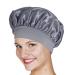 Sleeping Hair Towel Satin Hair Towel for Sleeping Hair Poping Towel Satin Hair Towel for Women Quick Drying Hair Turban Wrap Protective Anti-Frizz Satin Towel for Women Silver