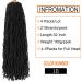 32 Inch Soft Locs Crochet Hair | Andromeda Natural Black | 21 Strands | 4 Packs | 160g | Faux Locs Crochet Braids - Synthetic Wavy Goddess Locs African Roots Braiding Hair Extensions for Black Women - Buy Online on GoSupps.com