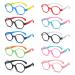 Shop Children's Radiation-Resistant Silicone Glasses - Anti-Blue Light Gaming Eyewear in Dark Blue & Pink - Buy Online on GoSupps.com