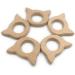 Wendysun 2pcs Cat Shape Natural Wood Teether Set for Baby Teething - DIY Pendant Toy - Buy Online on GoSupps.com