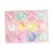 Glow-In-The-Dark Glitter Set 12 Colours Of Luminous Glow-In-The-Dark Jewellery Self-Adhesive UV Black Glitter for Body/Face/Hair/Eye Shadow.