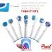 Oral B Compatible Flossing Toothbrush Replacement Brush Heads - Pack of 12, Fits Oral-B 7000, Pro 1000, Action - 4 Count (Pack of 3) - Buy Online on GoSupps.com