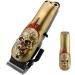 Hair Clippers Full Body Cover Electric Clipper Modified Shell Retro Style Clipper Cover Personalized Fashion Appearance Outliner Trimmer Cover (Skeleton-Gold) - Buy Online on GoSupps.com