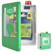 AED defibrillator storage cabinet with key and alarm wall-mounted AED alarm box made of steel double switch control suitable for most AED models for the emergency at home in the office