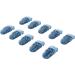 10-Pack Transparent Hearing Aid Lanyard Clips - Versatile & Strong Cable Clips (Light Blue) for Secure Document Holding - Buy Online on GoSupps.com