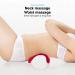 Weikeya Cervical Traction Stretcher - Light Pain Relief Pillow for Home Use | Anti-Deformation Curvature (Red) - Buy Online on GoSupps.com