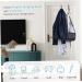 ORFOFE 2Pcs Hangers Over Door Clothes Hanger Clothes Rack Coat Hooks Cupboard Door Towel Black 17.00X9.00X8.00CM - Buy Online on GoSupps.com
